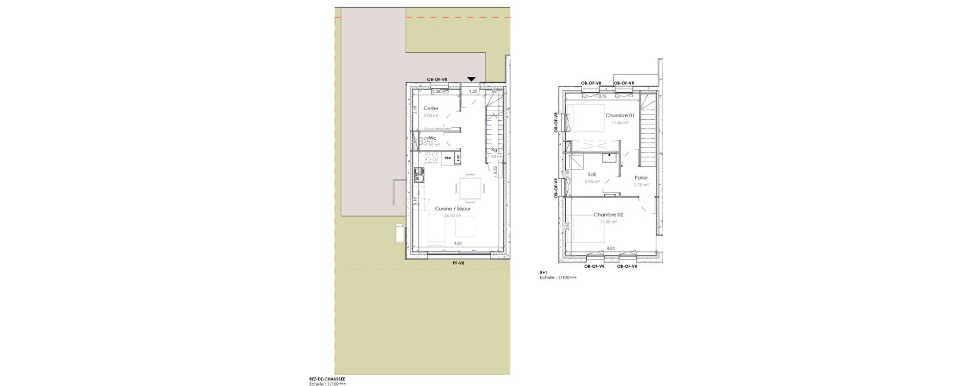 Maison T3 de 68,65 m2 &agrave; Neufch&acirc;tel-Hardelot Centre