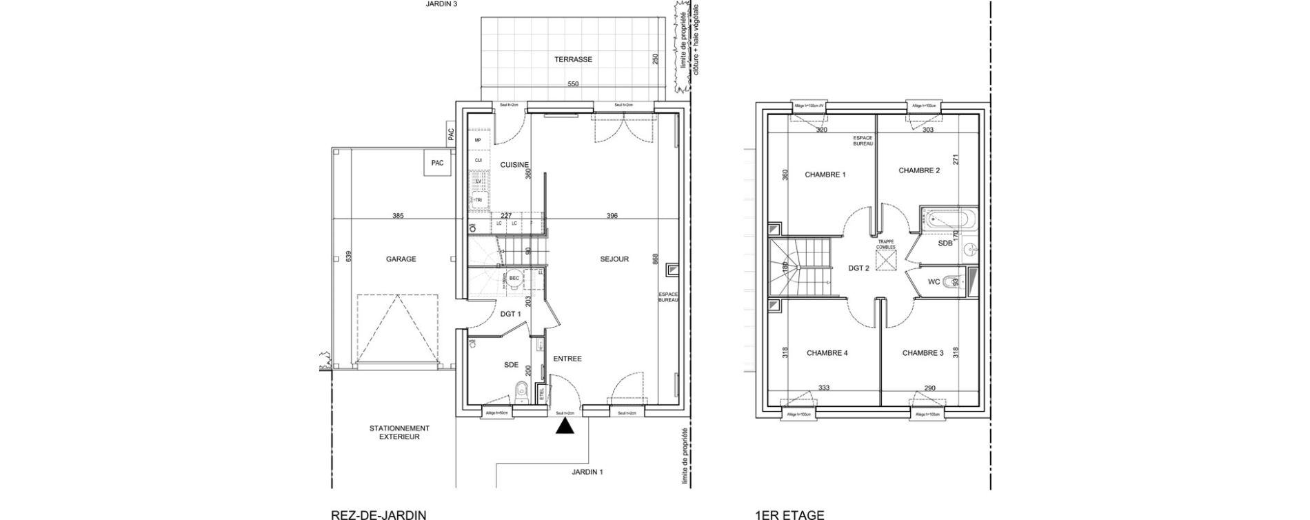 Appartement T5 de 99,76 m2 &agrave; Sainte-Catherine Centre