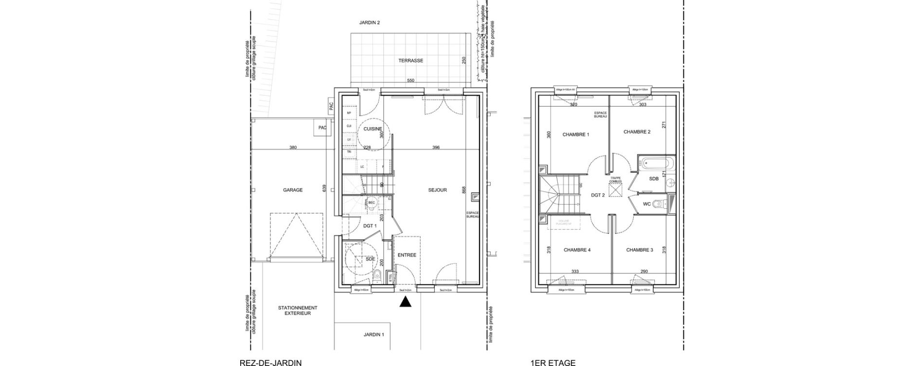 Appartement T5 de 99,76 m2 &agrave; Sainte-Catherine Centre