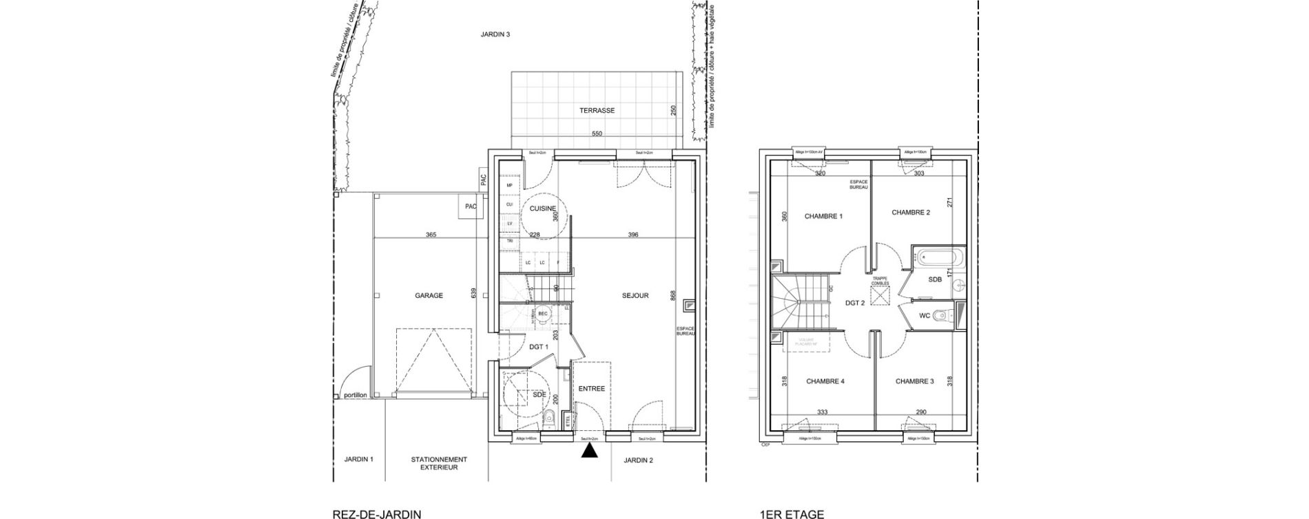 Appartement T5 de 99,76 m2 &agrave; Sainte-Catherine Centre