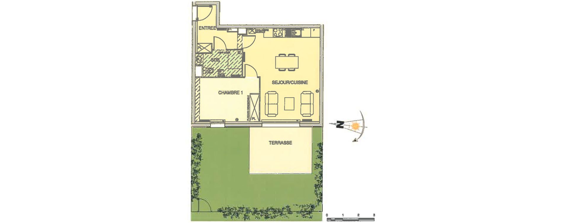 Appartement T2 de 47,80 m2 &agrave; Wimereux Centre