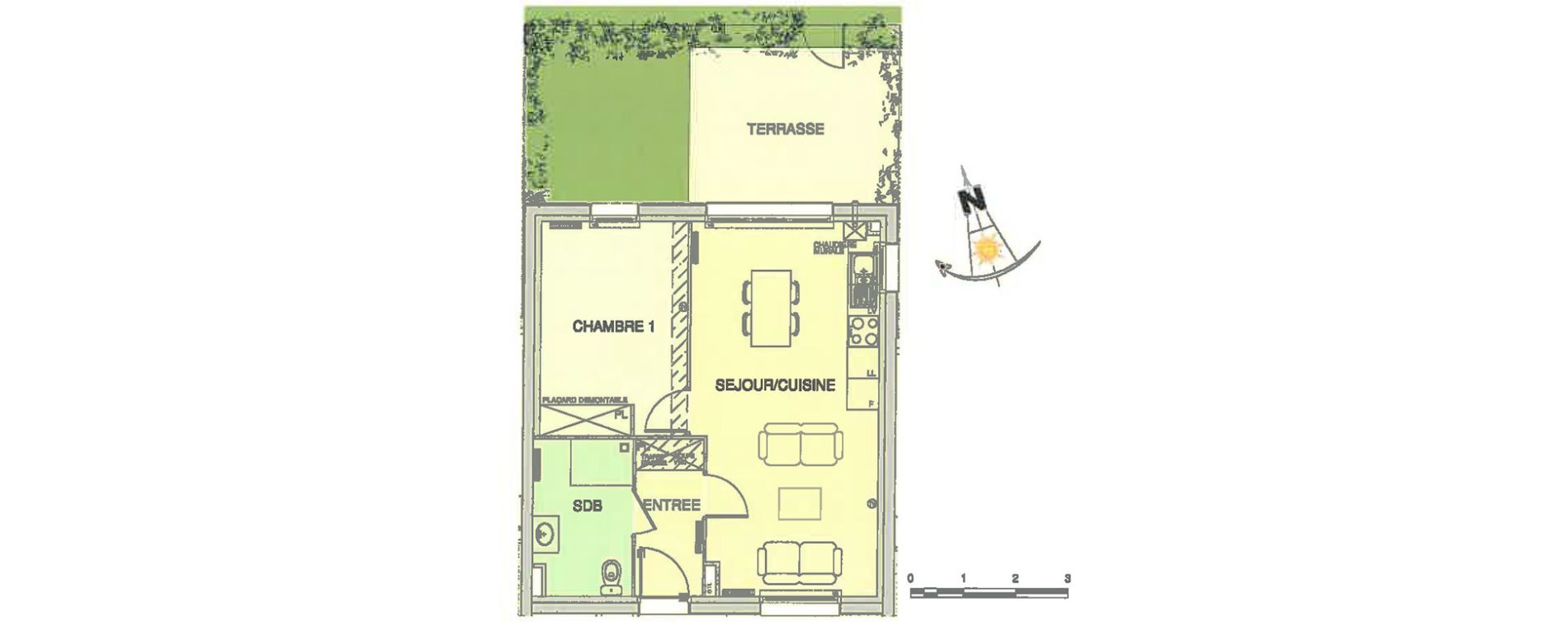 Appartement T2 de 45,70 m2 &agrave; Wimereux Centre