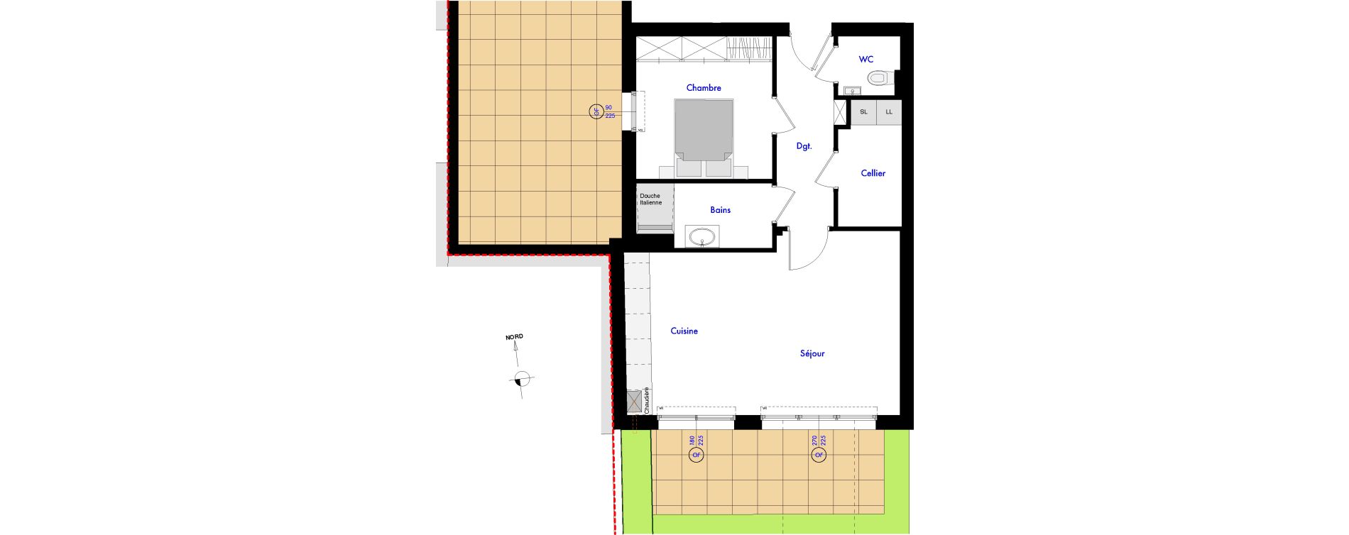 Appartement T2 de 55,00 m2 &agrave; Wimereux Centre