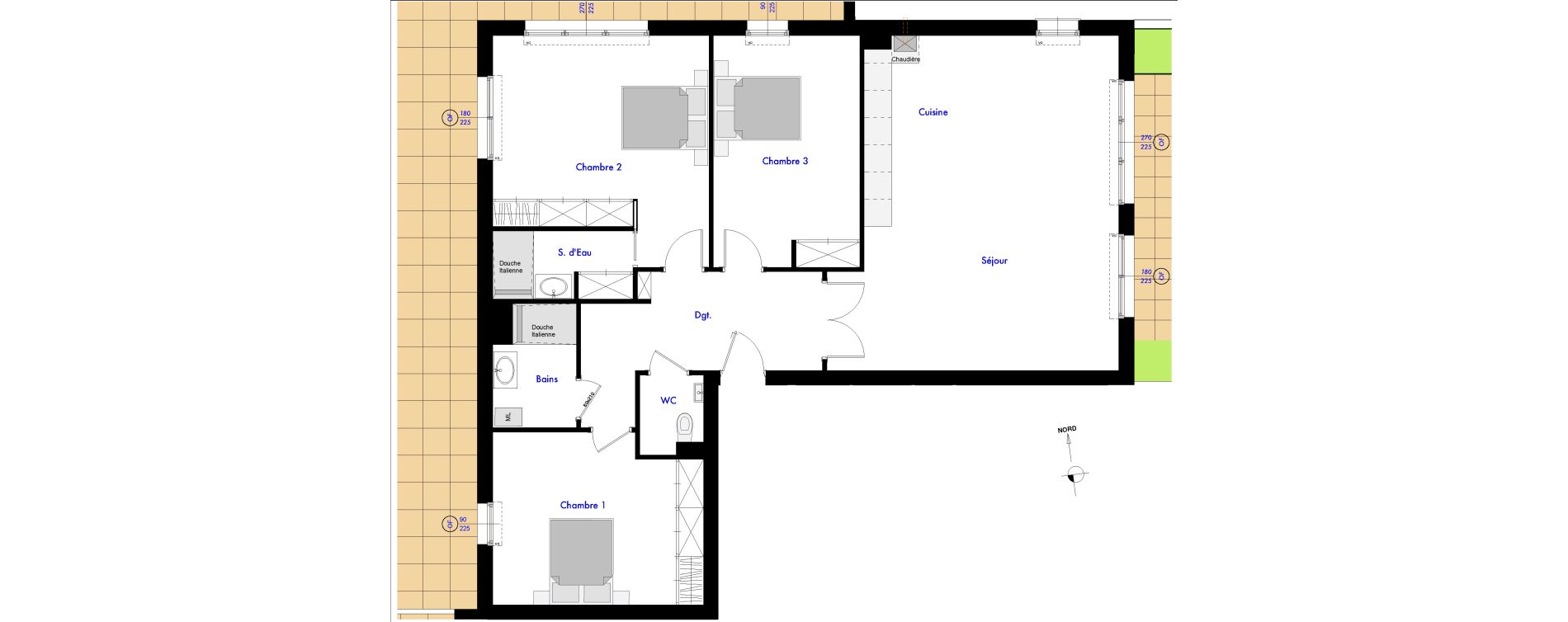 Appartement T4 de 121,00 m2 &agrave; Wimereux Centre