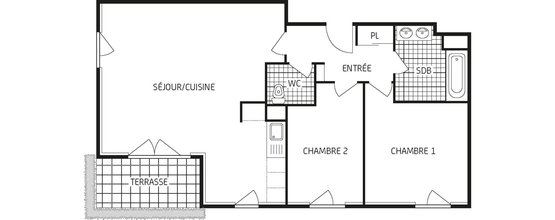 Appartement T3 de 67,53 m2 &agrave; Amiens Intercampus