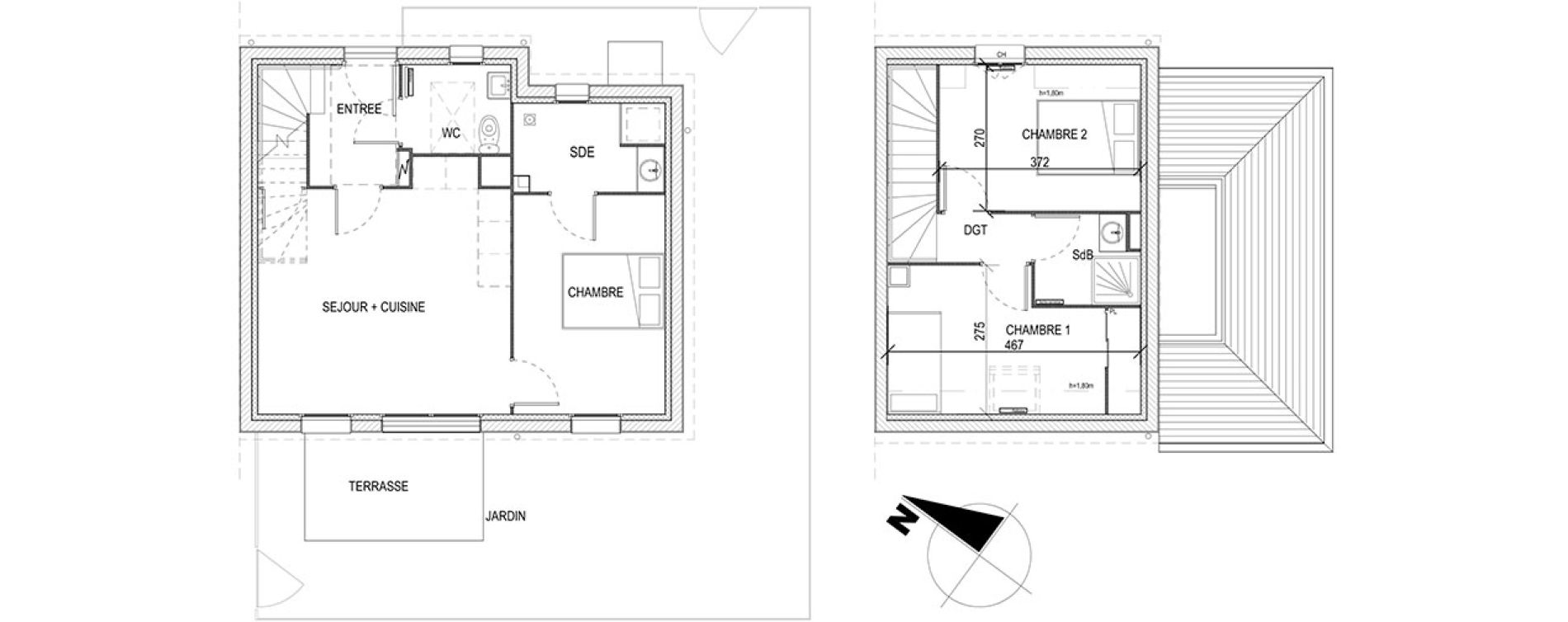 Appartement T4 de 65,40 m2 &agrave; Fort-Mahon-Plage Centre