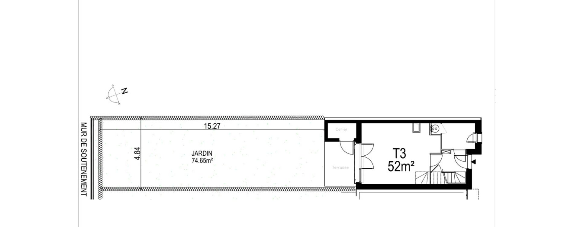 Maison T3 de 52,16 m2 au Crotoy Centre