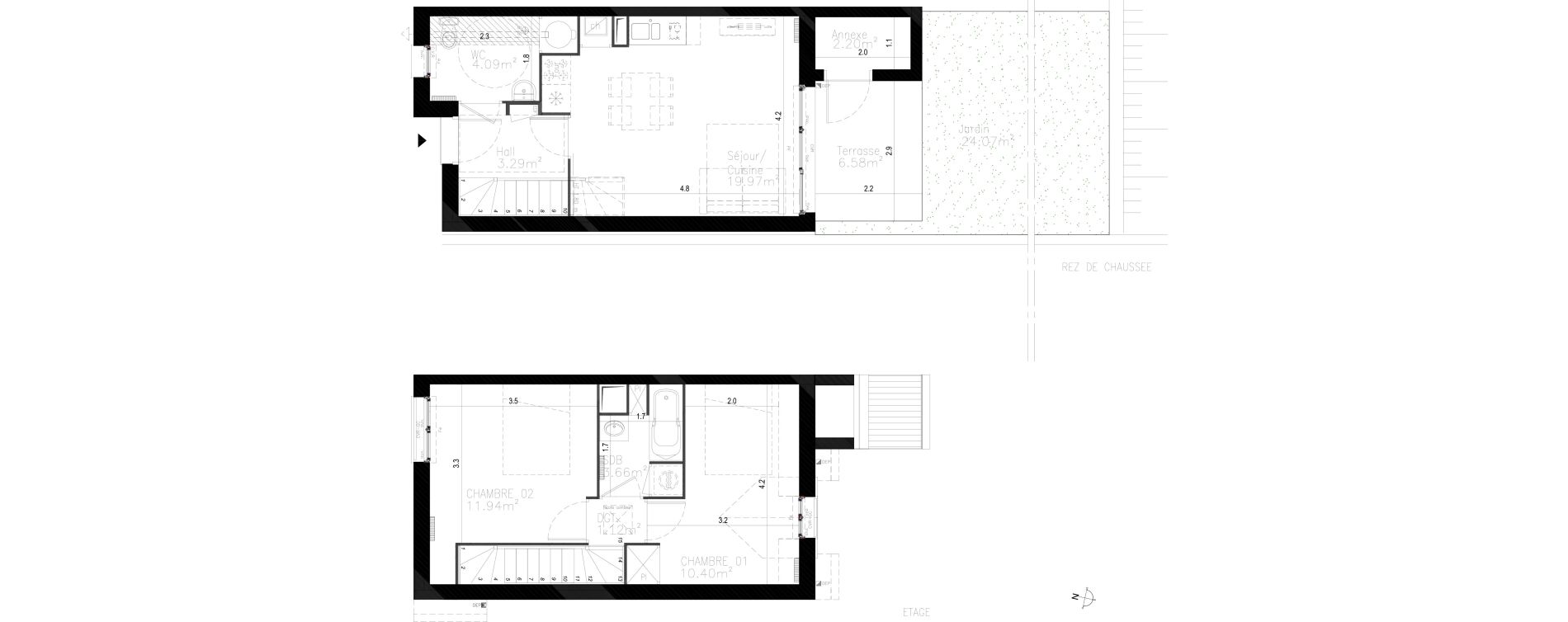 Maison T3 de 54,47 m2 &agrave; Saigneville Saint-valery-sur-somme