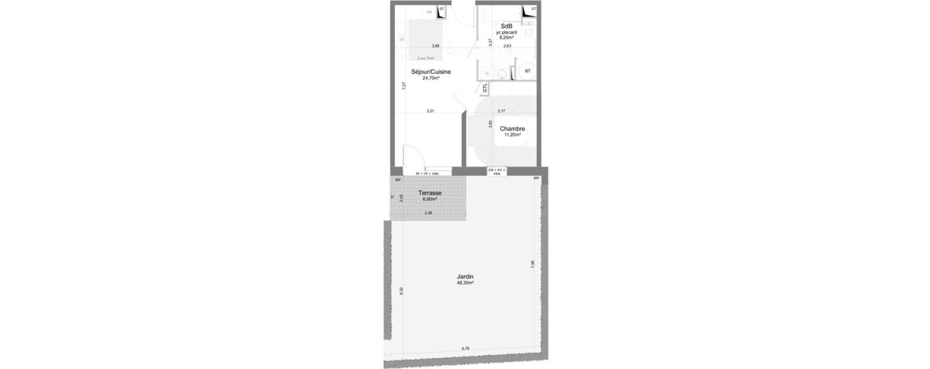 Appartement T2 de 44,10 m2 &agrave; Saigneville Saint-valery-sur-somme