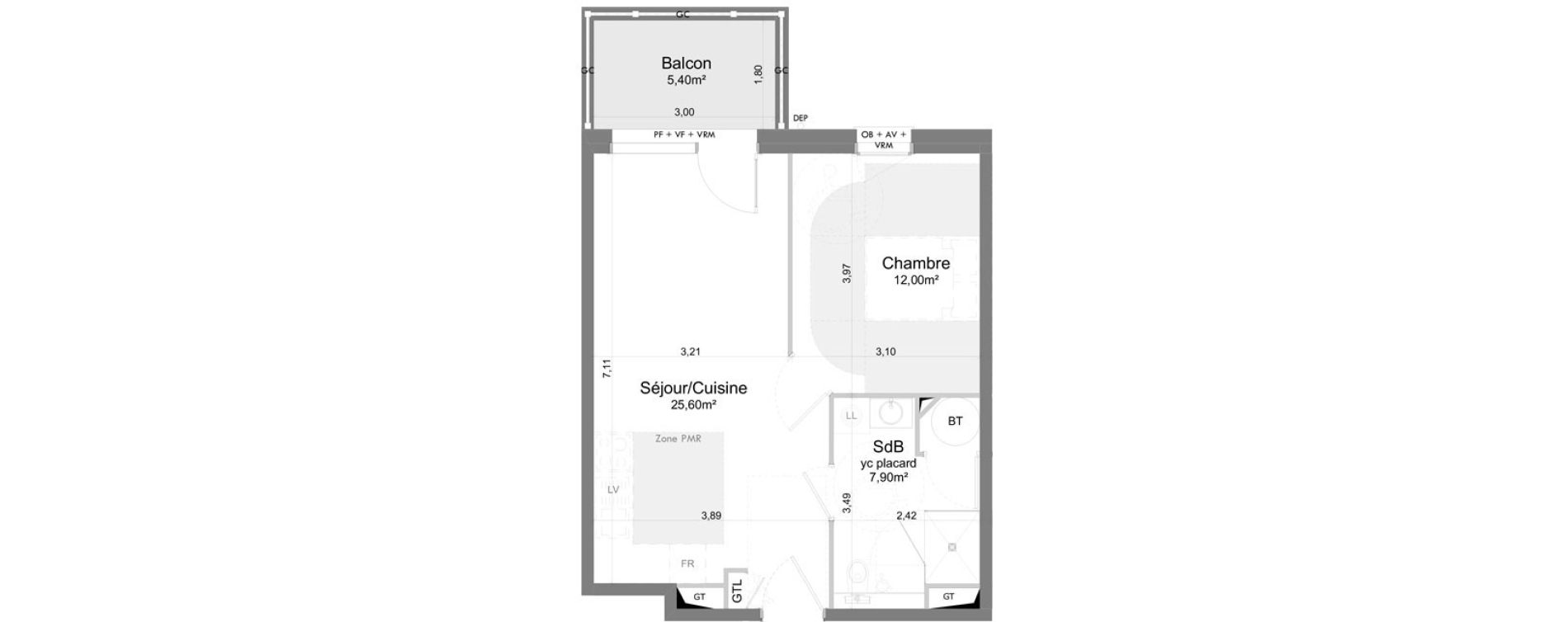 Appartement T2 de 45,50 m2 &agrave; Saigneville Saint-valery-sur-somme