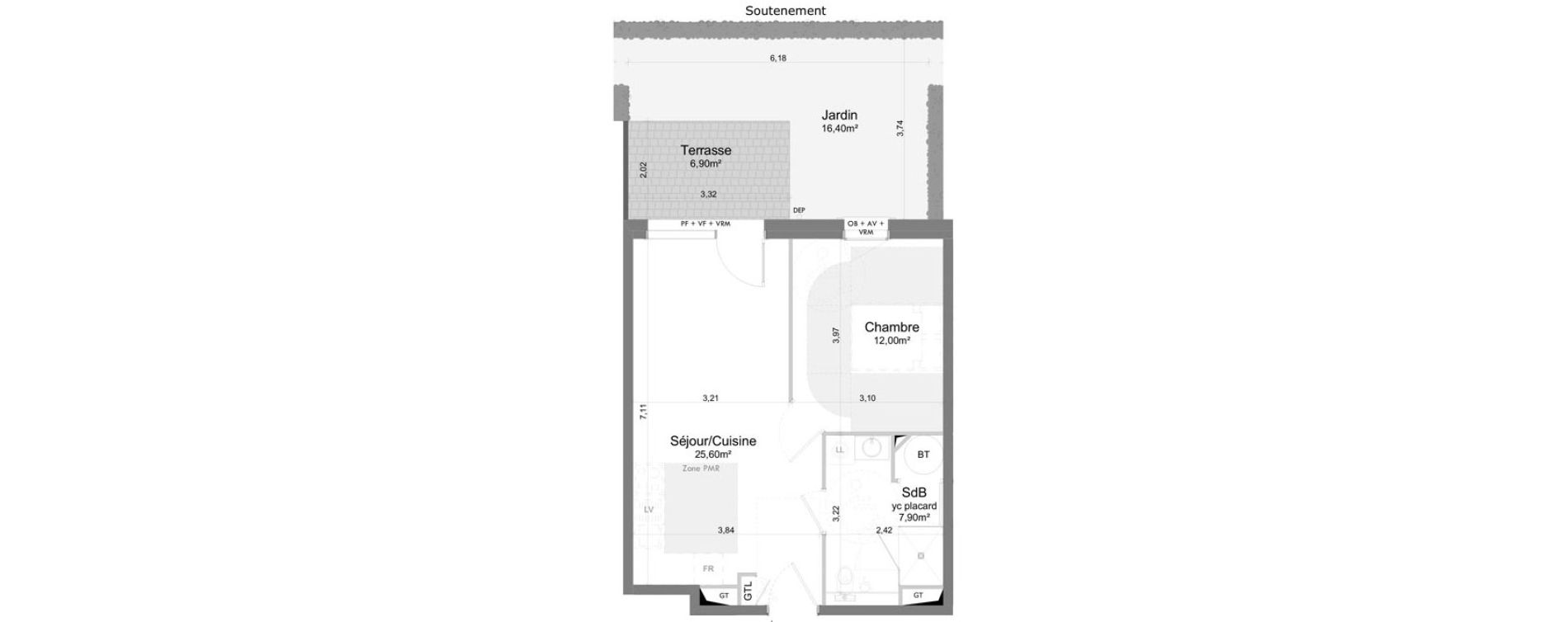 Appartement T2 de 45,50 m2 &agrave; Saigneville Saint-valery-sur-somme