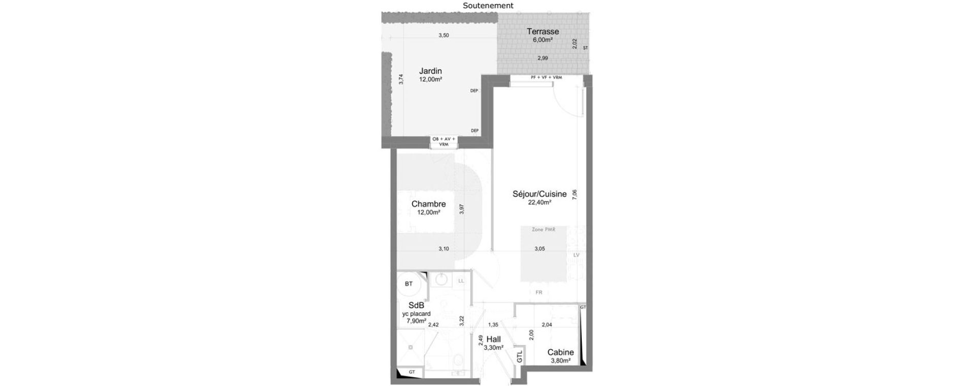 Appartement T2 de 49,40 m2 &agrave; Saigneville Saint-valery-sur-somme