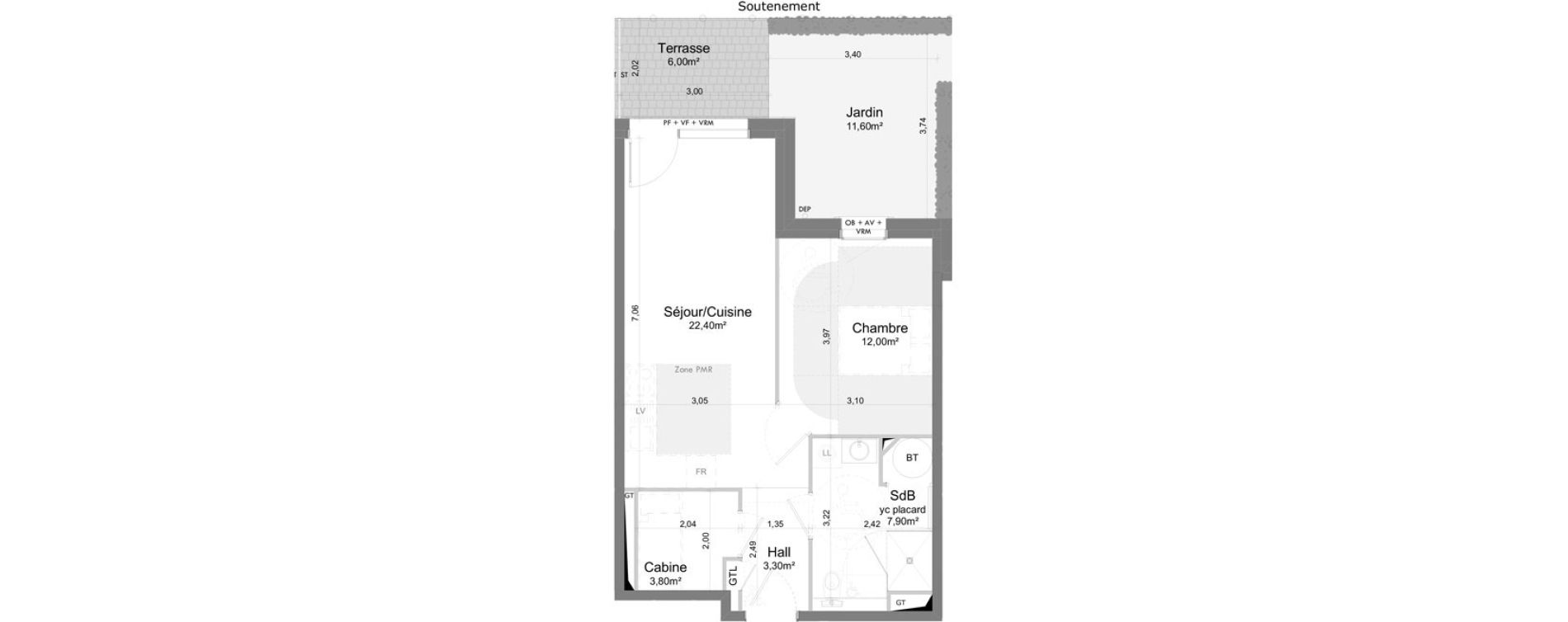 Appartement T2 de 49,40 m2 &agrave; Saigneville Saint-valery-sur-somme