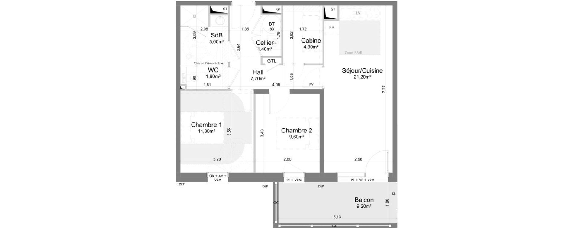 Appartement T3 de 62,40 m2 &agrave; Saigneville Saint-valery-sur-somme