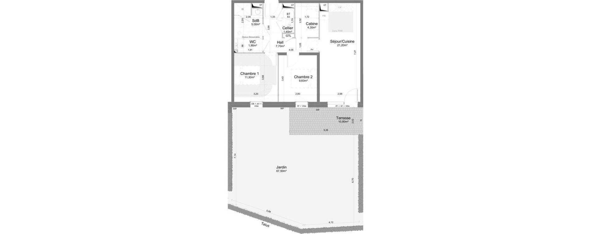 Appartement T3 de 62,40 m2 &agrave; Saigneville Saint-valery-sur-somme