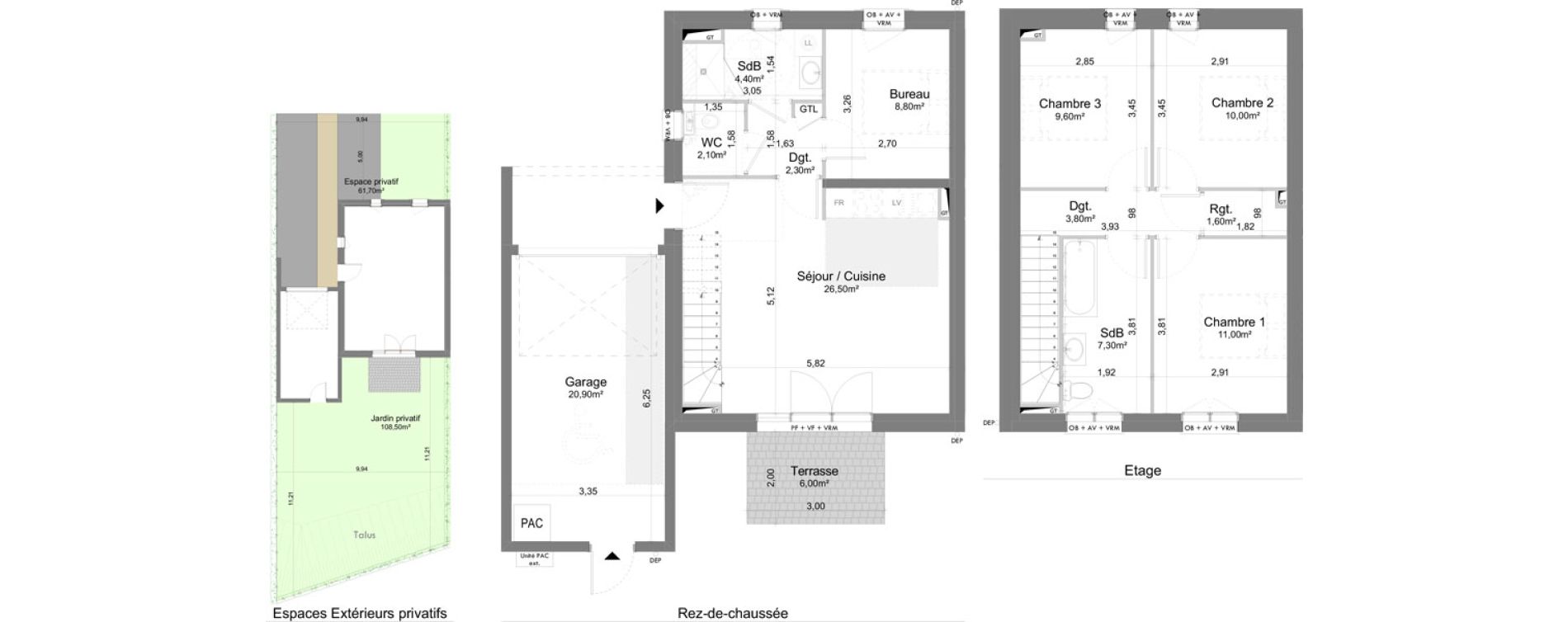 Maison T4 de 87,40 m2 &agrave; Saigneville Saint-valery-sur-somme