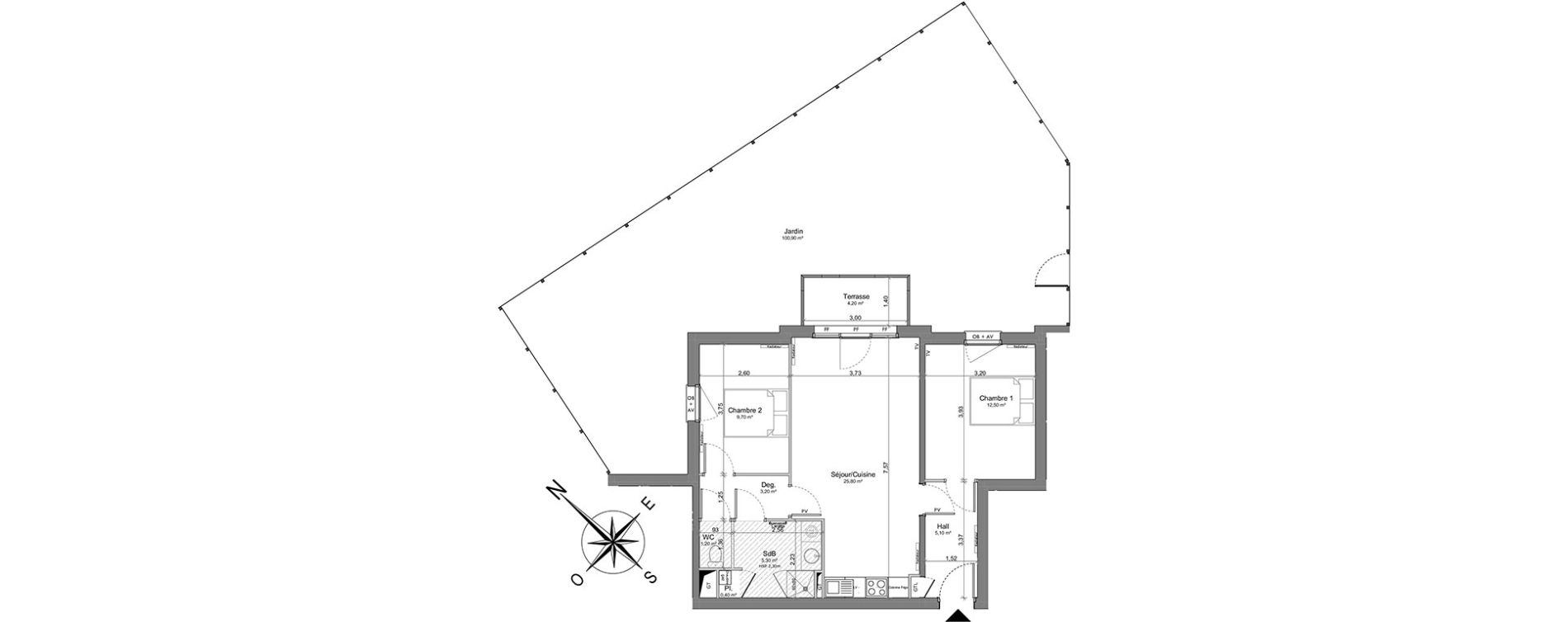 Appartement T3 de 63,20 m2 &agrave; Saint-Valery-Sur-Somme Centre