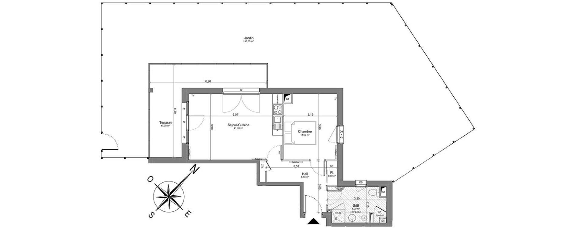 Appartement T2 de 47,90 m2 &agrave; Saint-Valery-Sur-Somme Centre