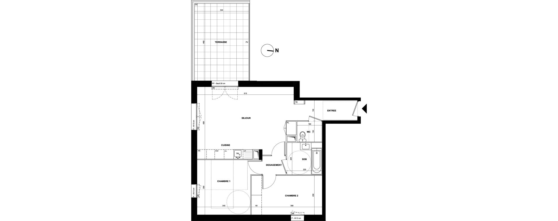 Appartement T3 de 64,19 m2 &agrave; Arpajon Les belles vues