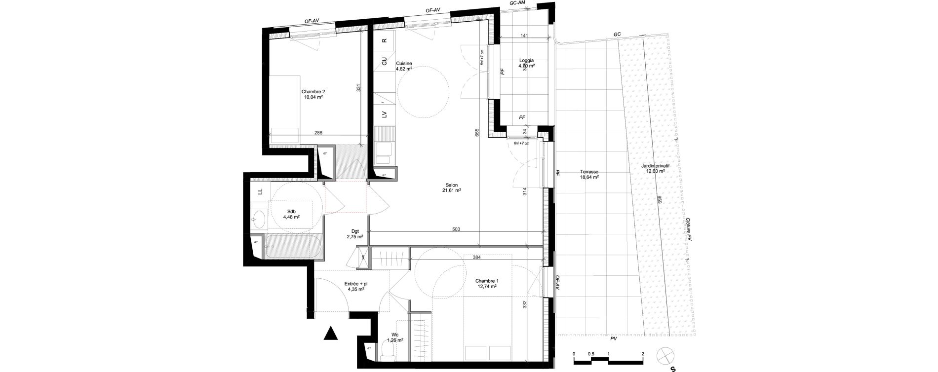 Appartement T3 de 61,85 m2 &agrave; Arpajon Les belles vues