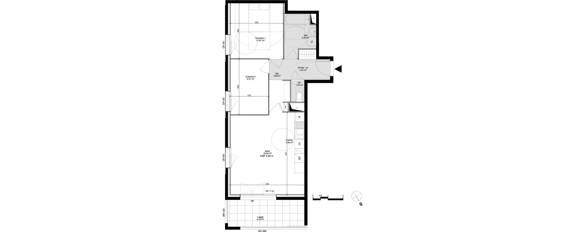 Appartement T3 de 64,25 m2 &agrave; Arpajon Les belles vues