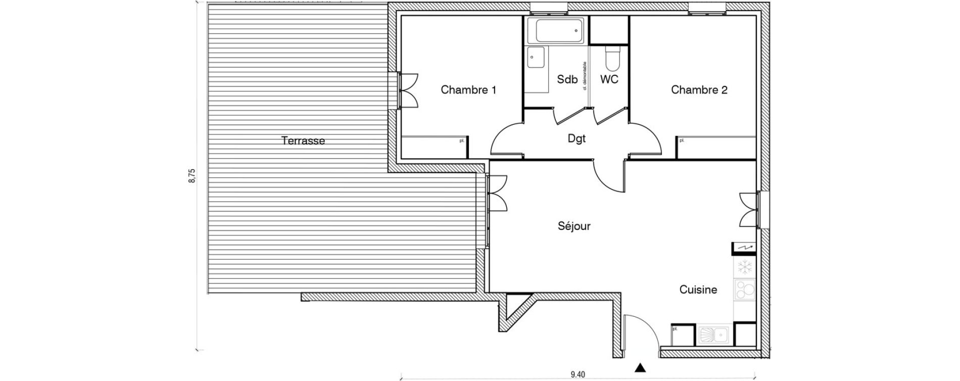 Appartement T3 de 63,32 m2 &agrave; Arpajon Les belles vues