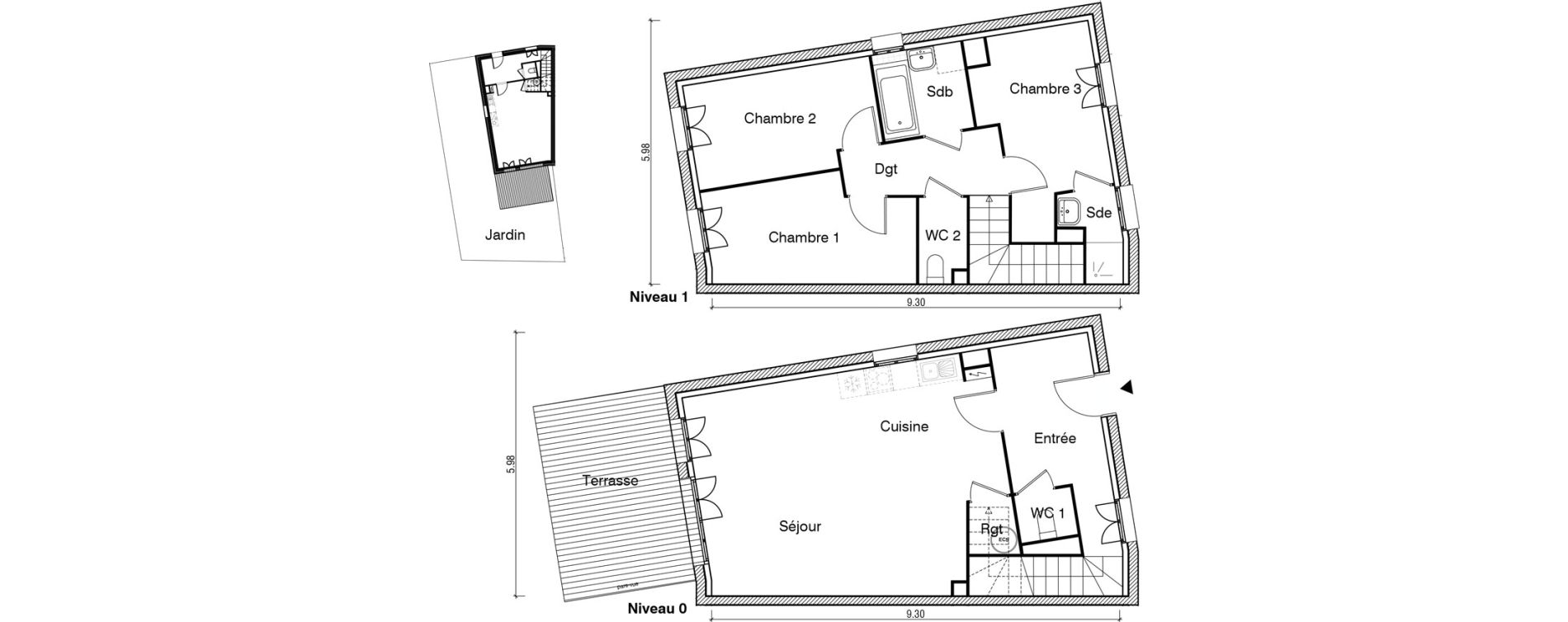 Appartement T4 de 88,38 m2 &agrave; Arpajon Les belles vues