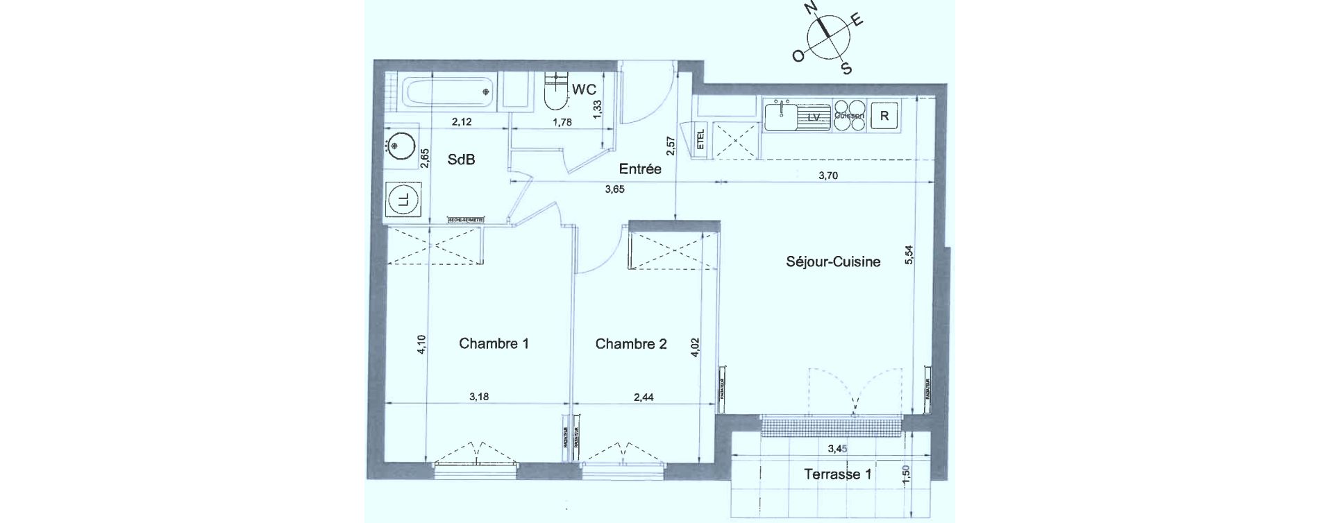 Appartement T3 de 56,91 m2 &agrave; Athis-Mons Plateau - pyramide