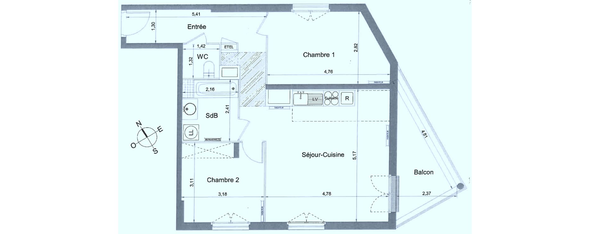 Appartement T3 de 64,16 m2 &agrave; Athis-Mons Plateau - pyramide