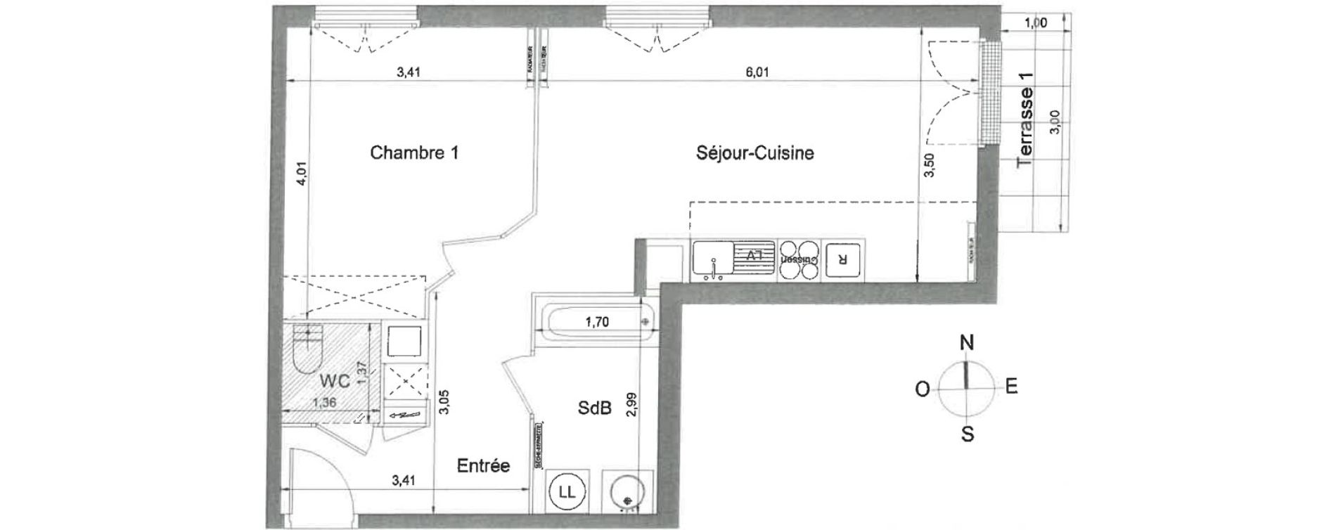 Appartement T2 de 47,99 m2 &agrave; Athis-Mons Plateau - pyramide