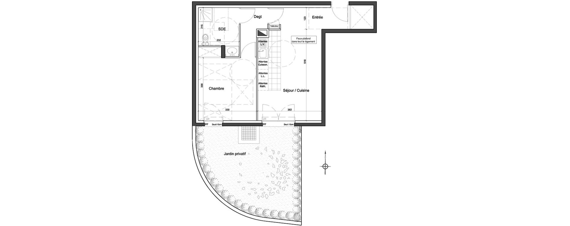 Appartement T2 de 47,25 m2 &agrave; Athis-Mons Centre