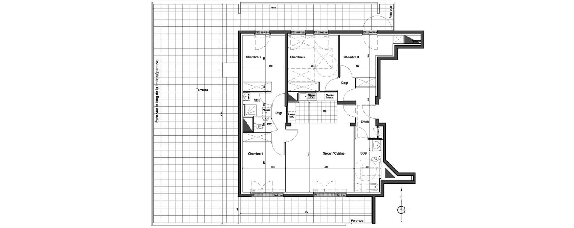 Appartement T5 de 97,80 m2 &agrave; Athis-Mons Centre