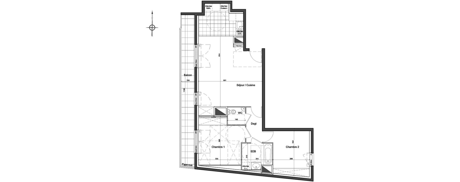 Appartement T3 de 67,65 m2 &agrave; Athis-Mons Centre