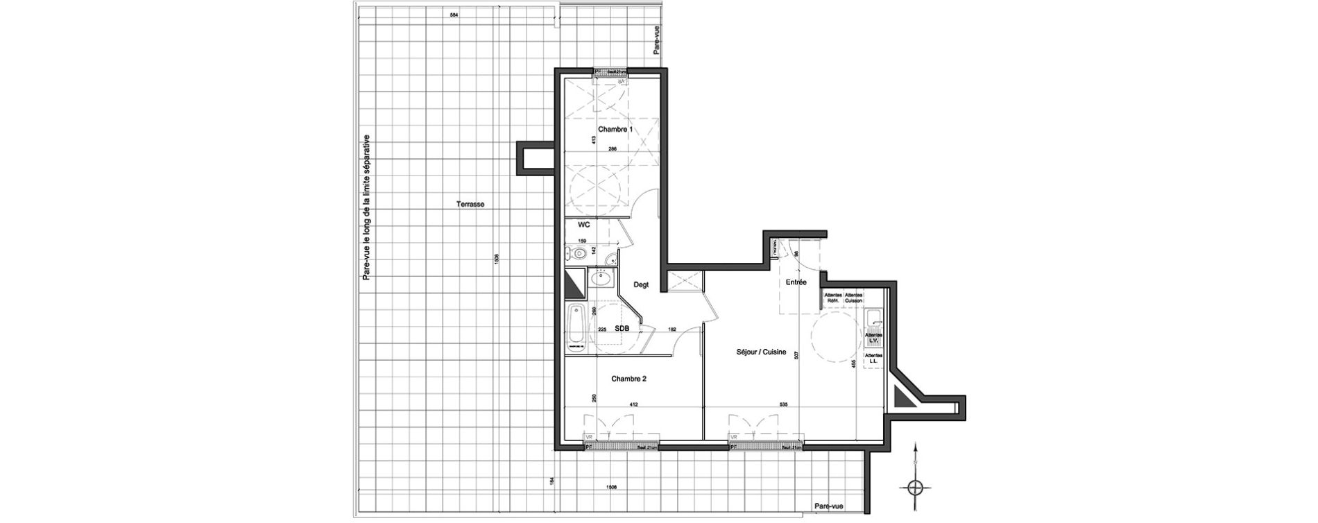 Appartement T3 de 63,25 m2 &agrave; Athis-Mons Centre