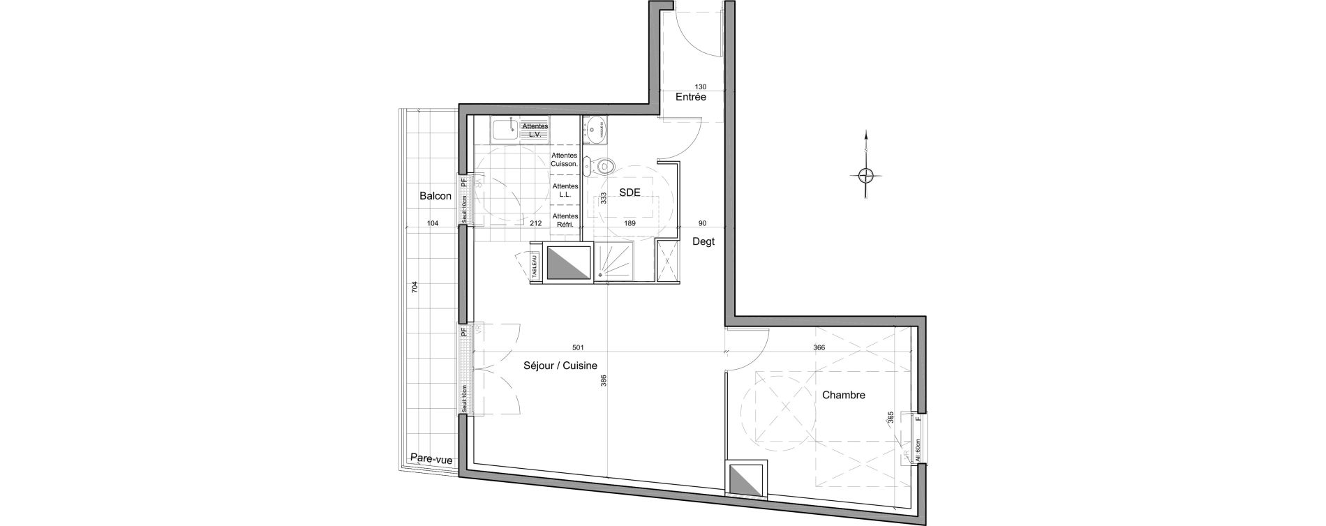 Appartement T2 de 49,60 m2 &agrave; Athis-Mons Centre