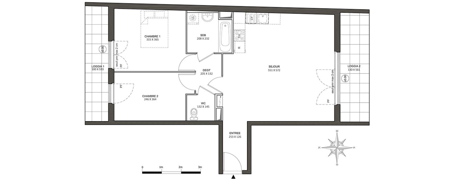 Appartement T3 de 65,31 m2 &agrave; Athis-Mons Centre