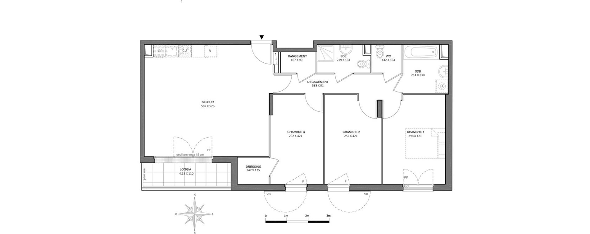 Appartement T4 de 84,25 m2 &agrave; Athis-Mons Centre