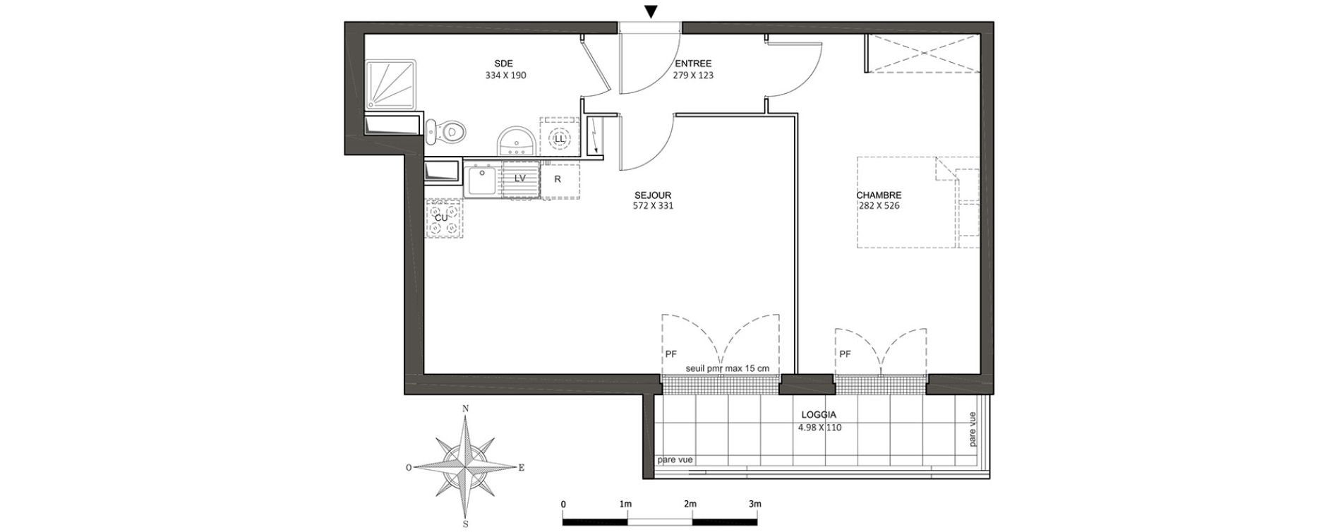 Appartement T2 de 45,18 m2 &agrave; Athis-Mons Centre