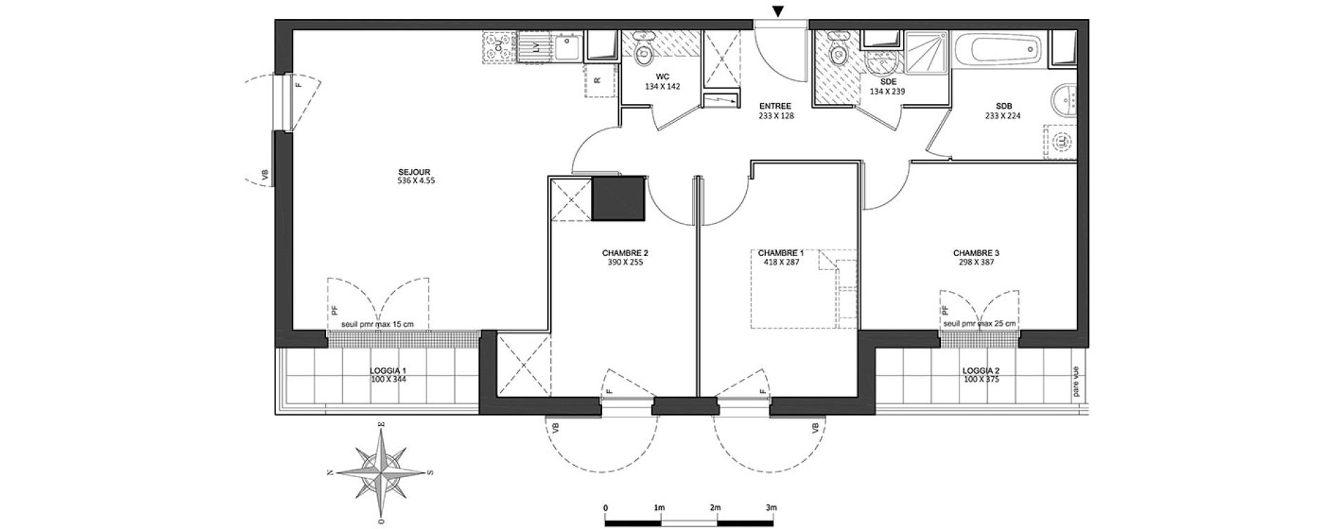 Appartement T4 de 79,18 m2 &agrave; Athis-Mons Centre