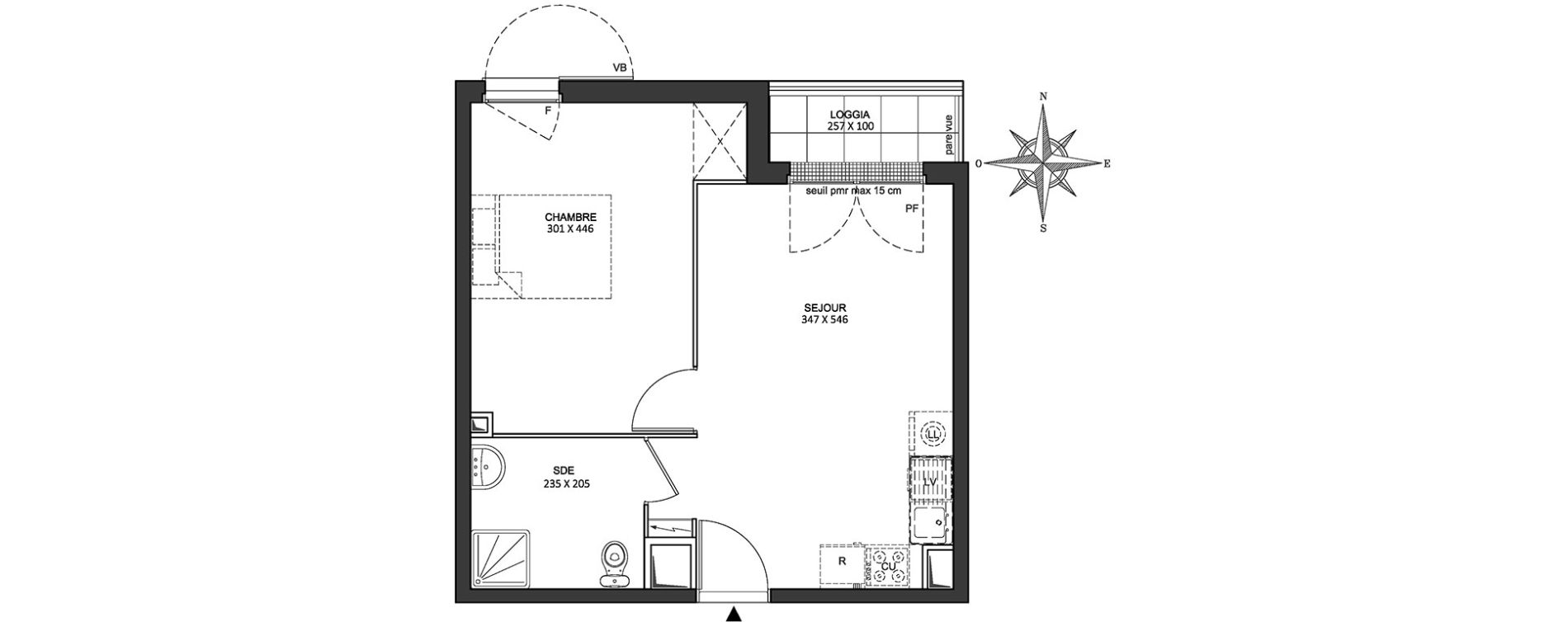 Appartement T2 de 38,40 m2 &agrave; Athis-Mons Centre