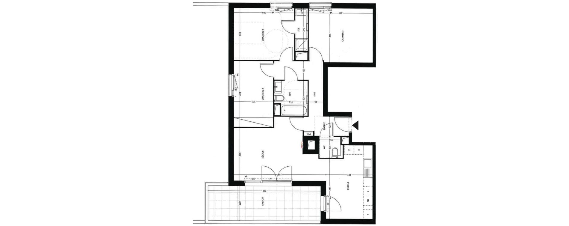 Appartement T4 de 87,50 m2 &agrave; Athis-Mons Plateau - pyramide
