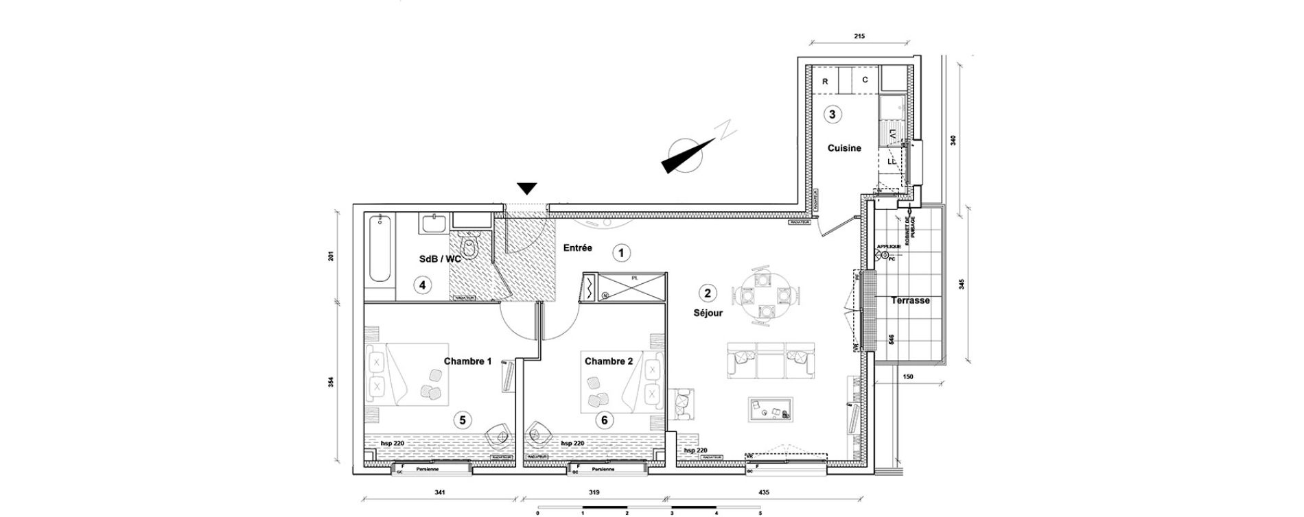 Appartement T3 de 66,90 m2 &agrave; Athis-Mons Centre