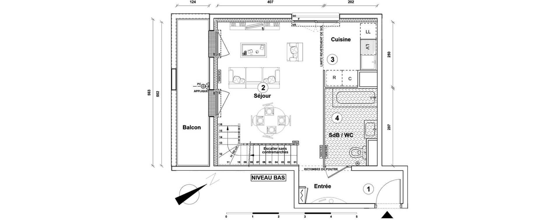 Duplex T3 de 64,90 m2 &agrave; Athis-Mons Centre