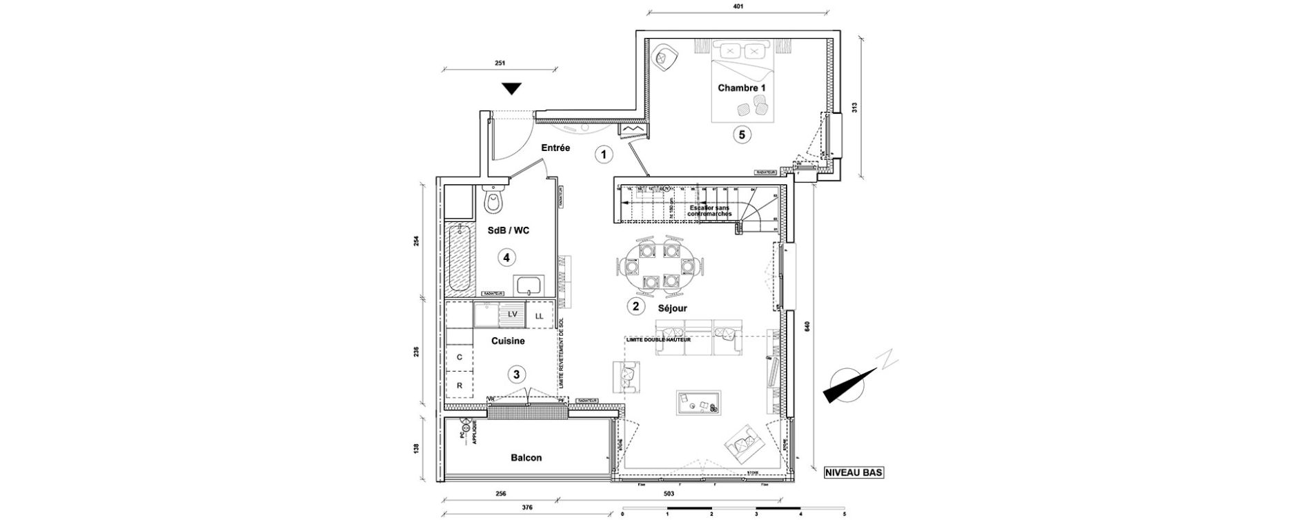 Duplex T4 de 88,40 m2 &agrave; Athis-Mons Centre