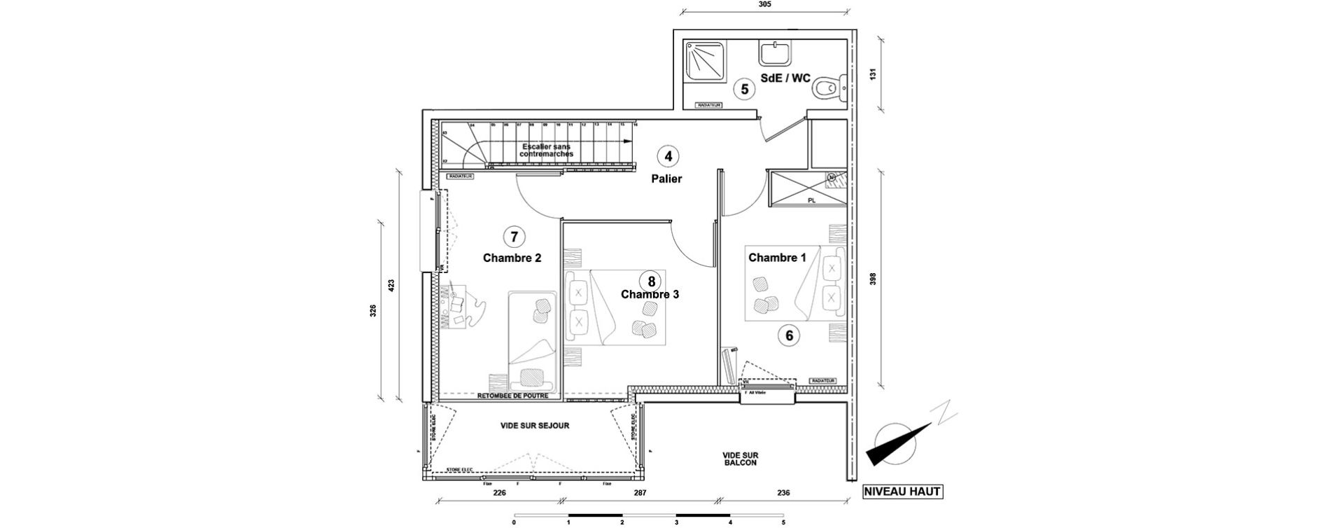 Duplex T4 de 78,10 m2 &agrave; Athis-Mons Centre