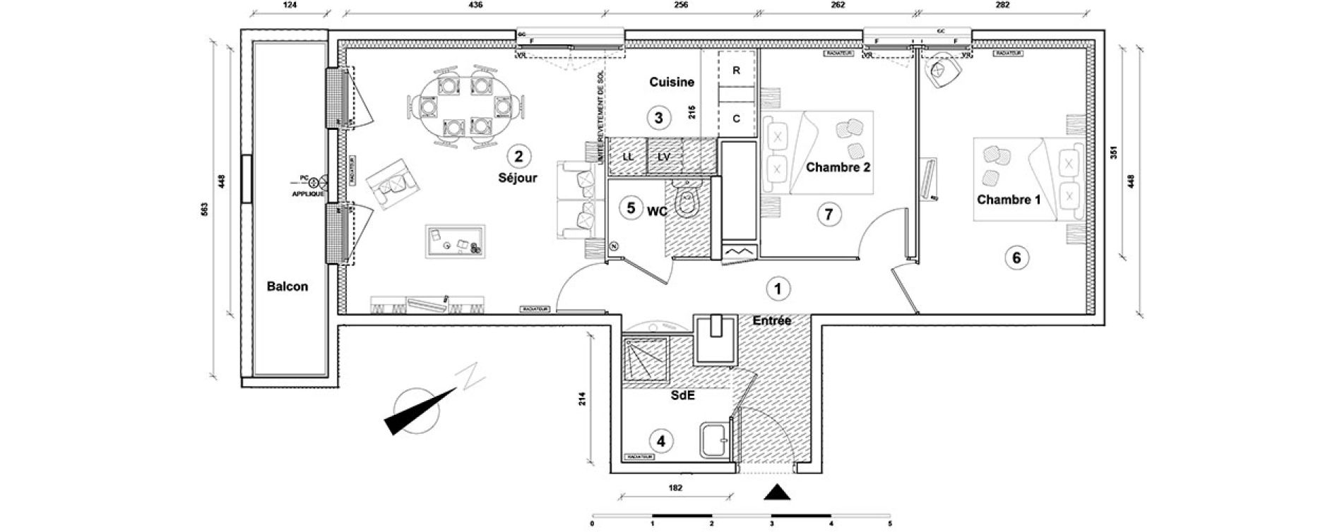 Appartement T3 de 61,50 m2 &agrave; Athis-Mons Centre