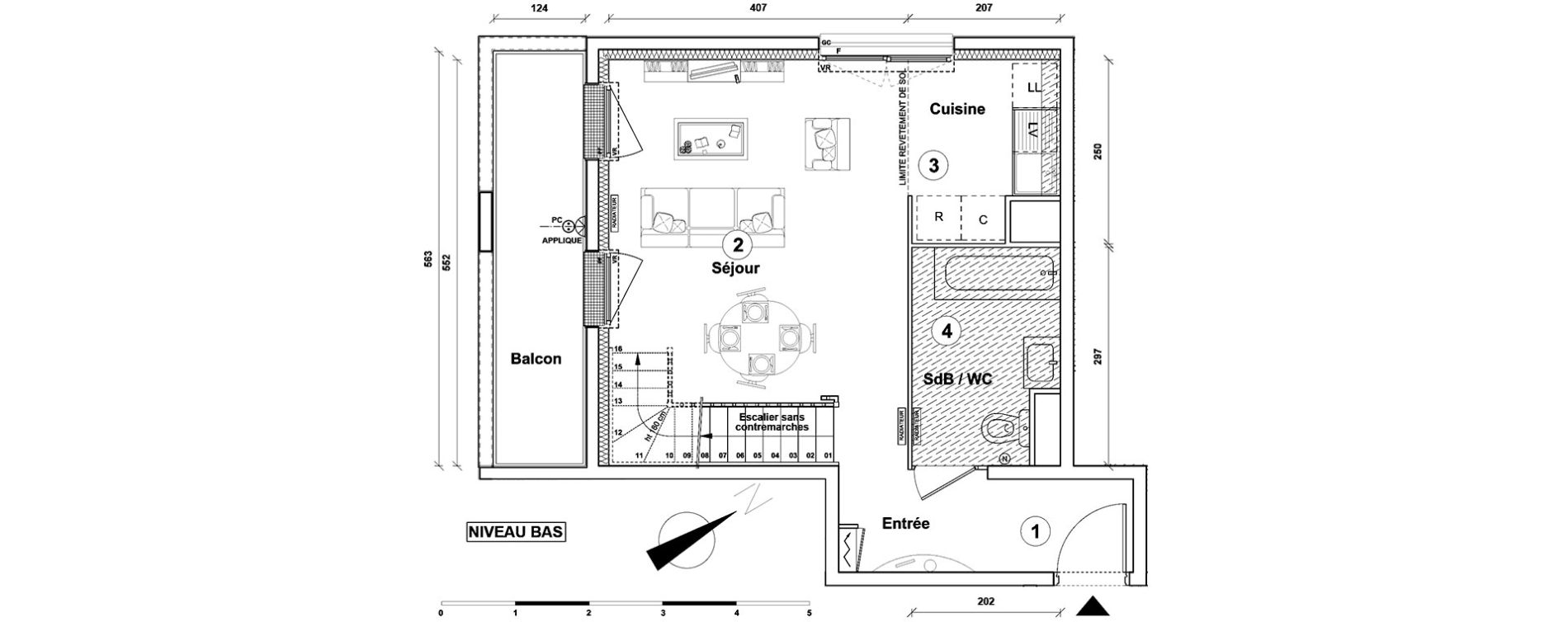 Duplex T2 de 48,00 m2 &agrave; Athis-Mons Centre