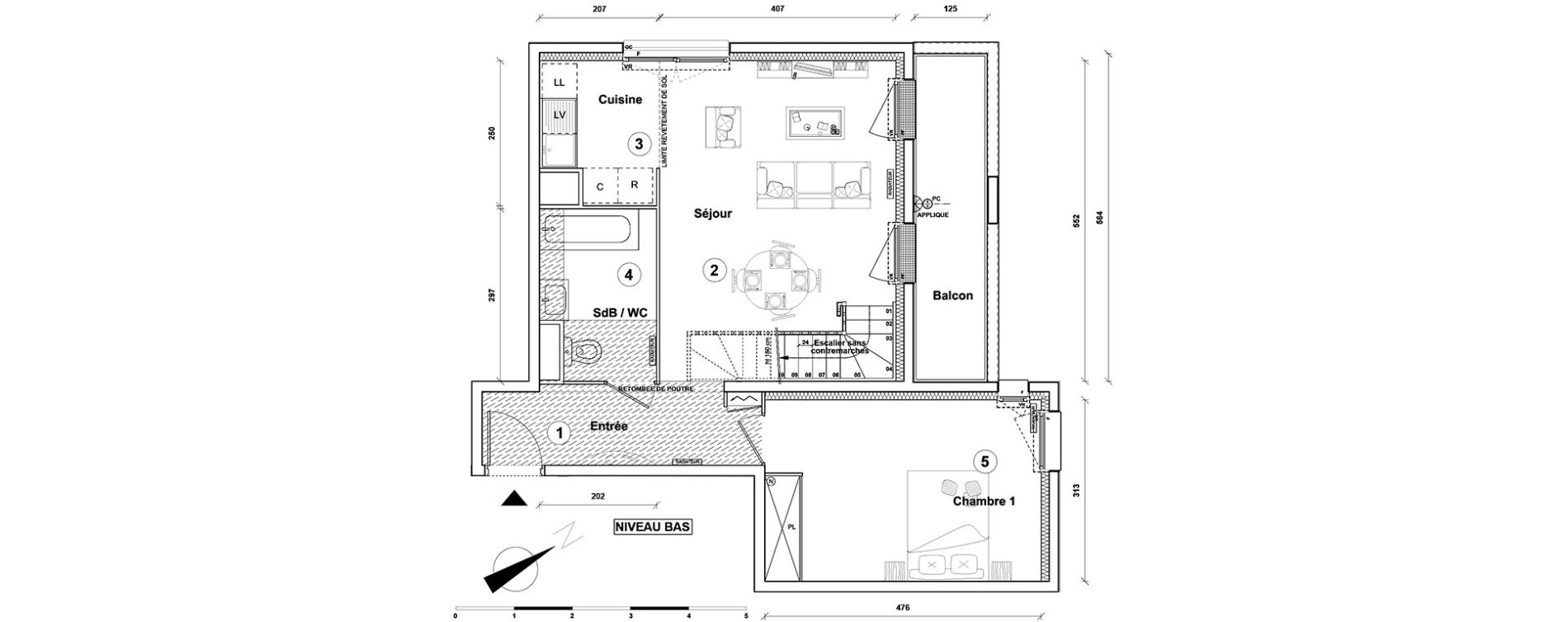 Duplex T4 de 87,80 m2 &agrave; Athis-Mons Centre