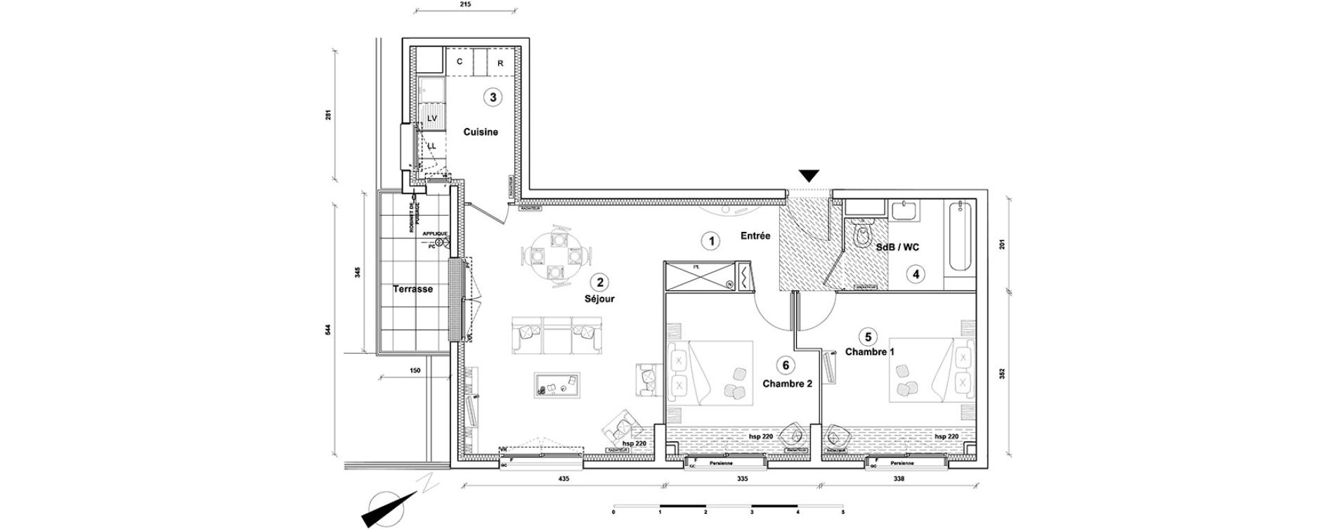 Appartement T3 de 67,00 m2 &agrave; Athis-Mons Centre