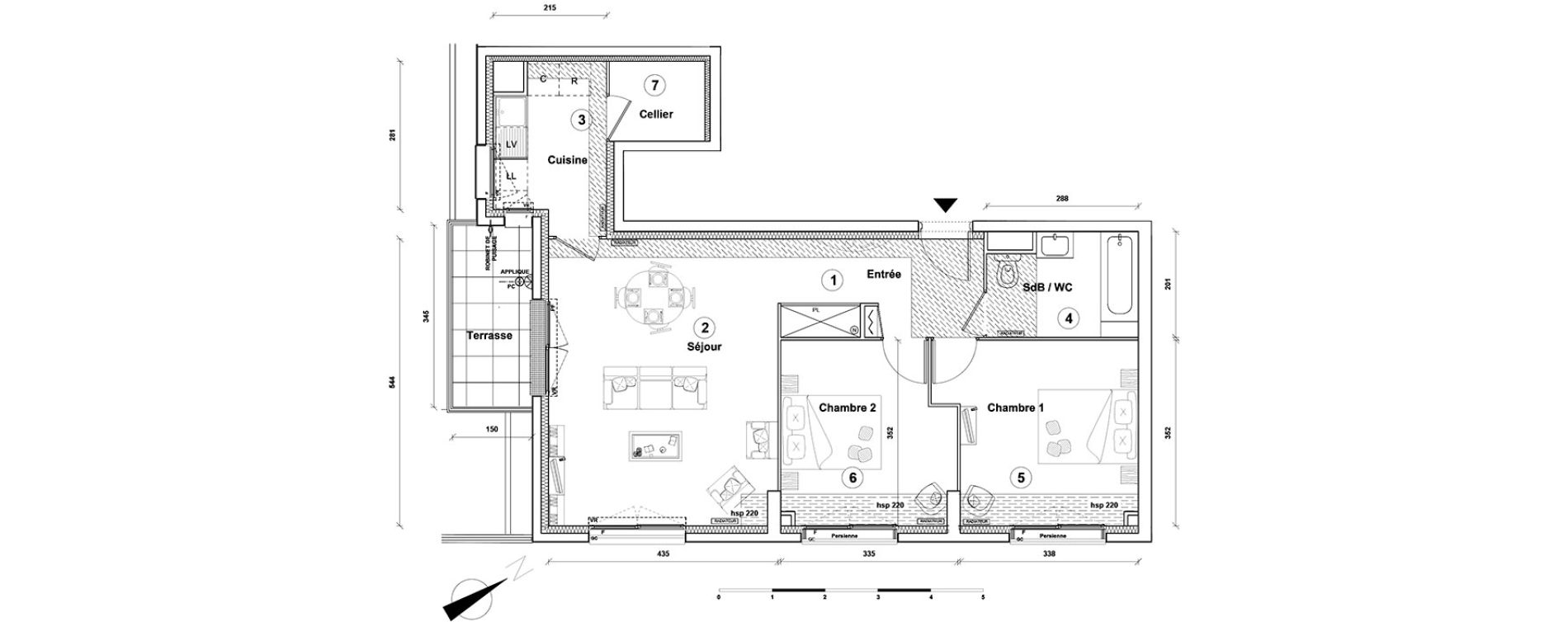 Appartement T3 de 69,60 m2 &agrave; Athis-Mons Centre